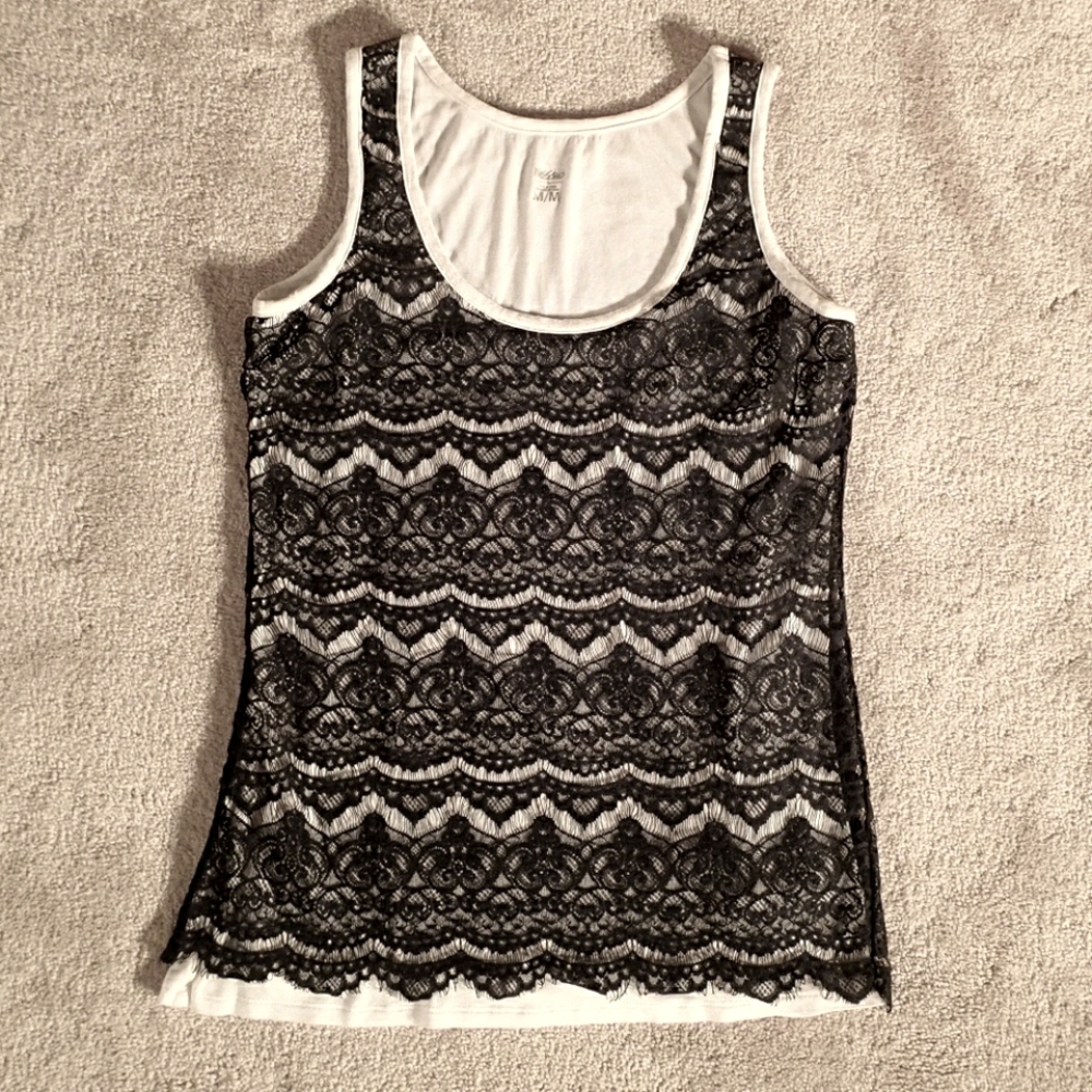 Mossimo Lace Overlay Tank